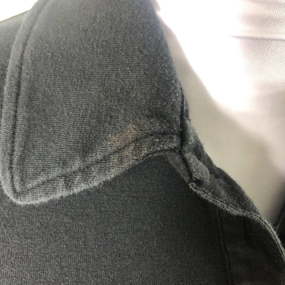 Tory Burch Black Polo Shirt with Gold Buttons - Picture 5 of 12